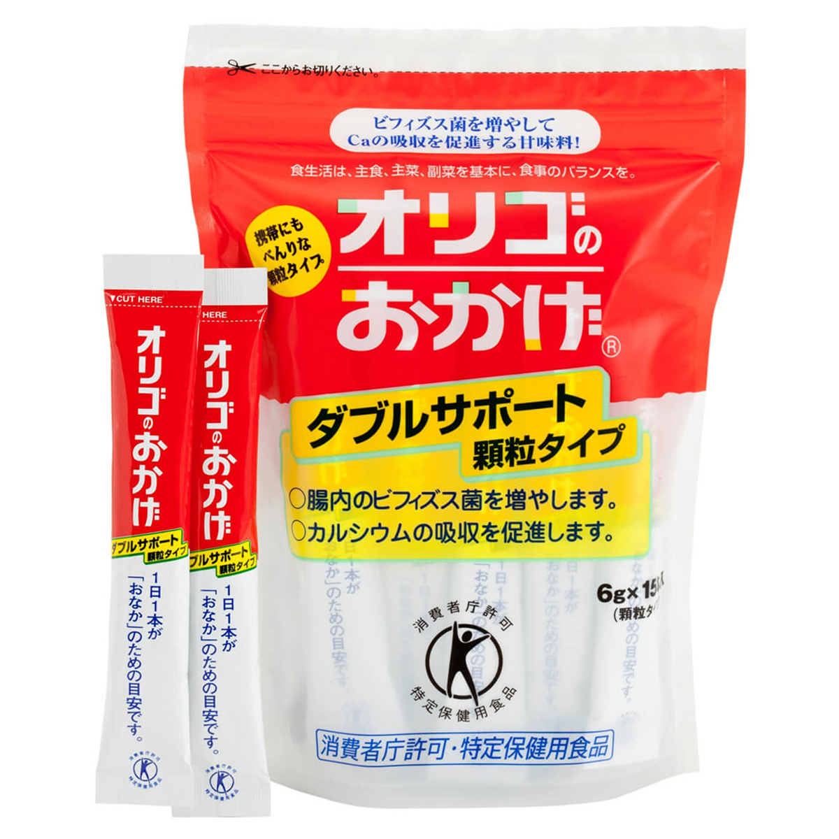 オリゴのおかげ ダブルサポート顆粒 6g×15本入 パールエース オリゴ糖 特定保健用食品の商品画像