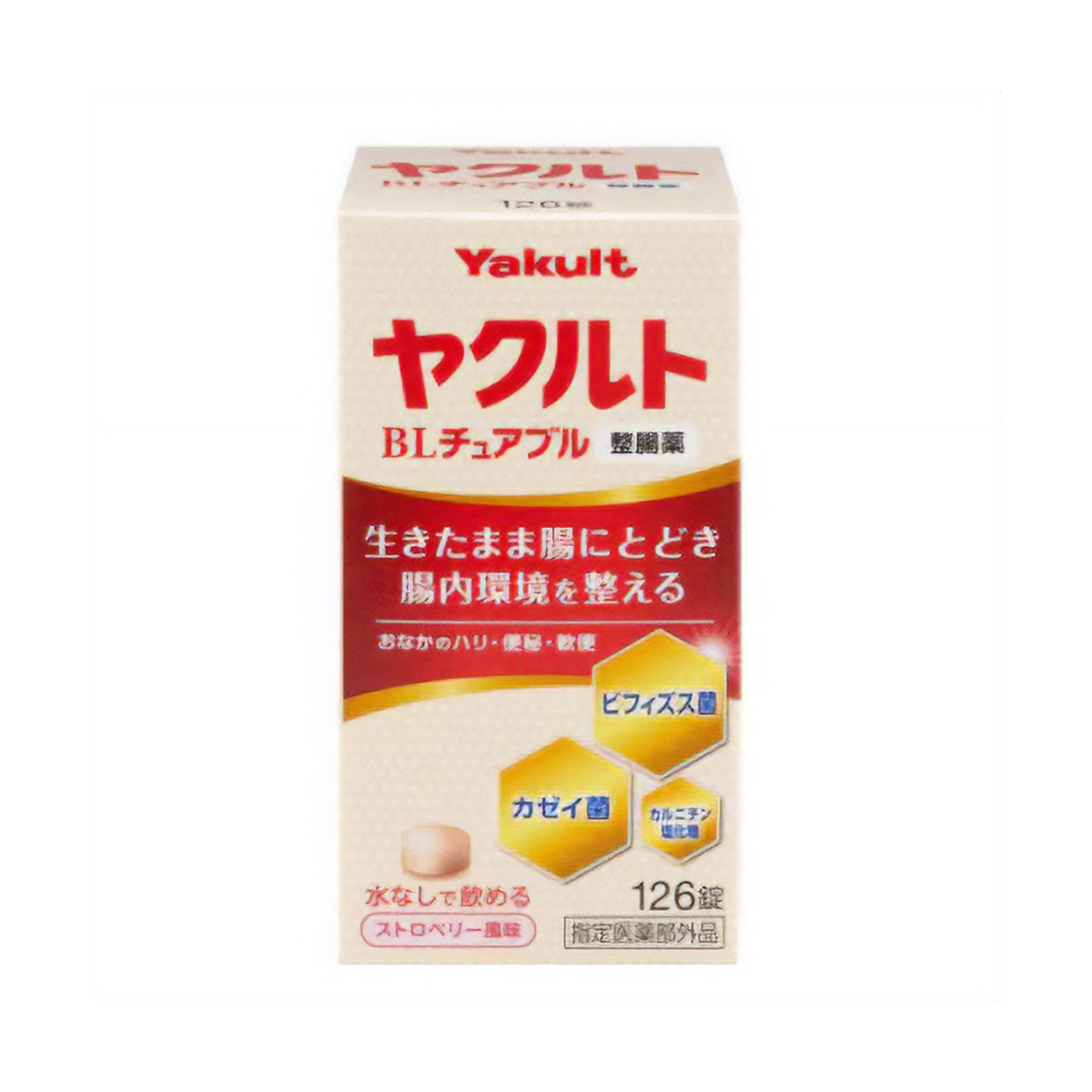 Yakult ヤクルトBLチュアブル整腸薬 126錠（医薬部外品）×1個 整腸剤の商品画像