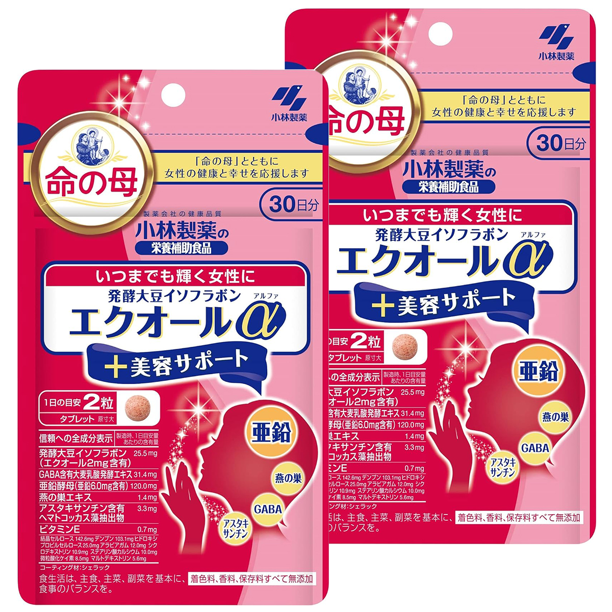 エクオールα+美容サポート / 2個
