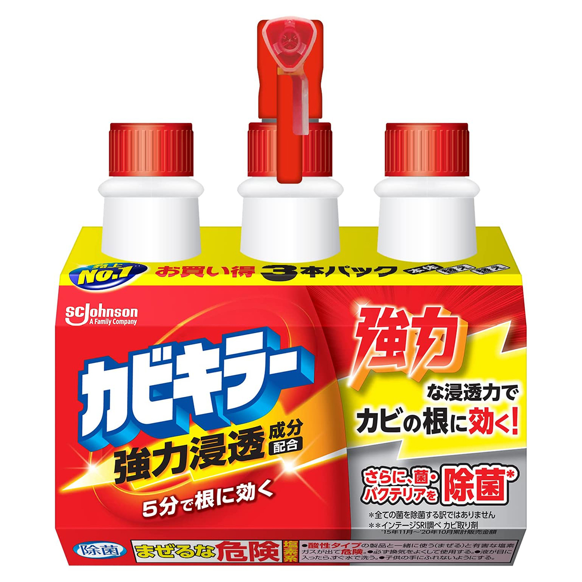 カビキラー カビキラー 本体 400g×1個＋つけかえ用 400g×2個セット 浴室洗剤の商品画像