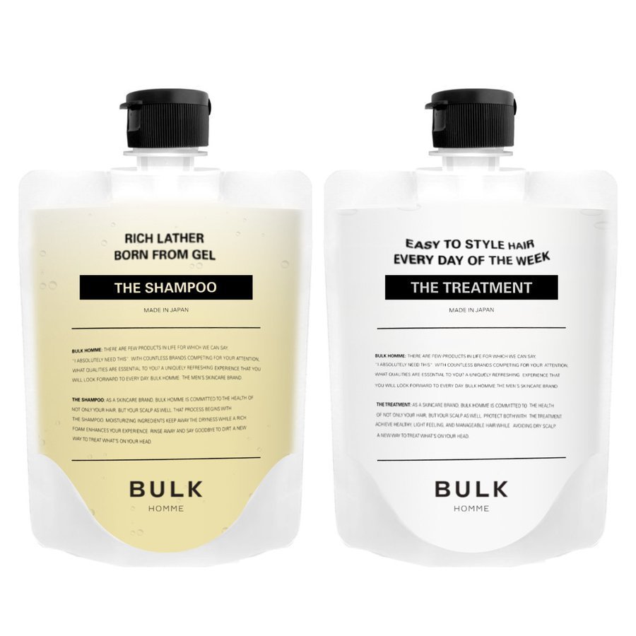 BULK HOMME バルクオム THE SHAMPOO＆THE TREATMENT セット（200g＋180g）×1個 メンズシャンプー、リンスの商品画像