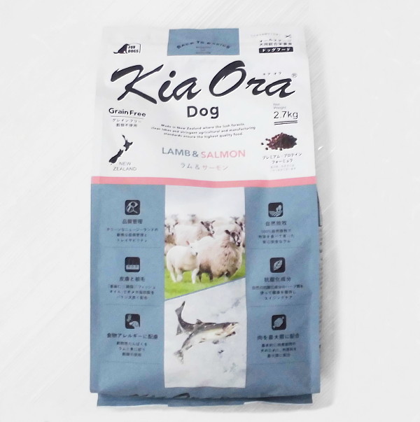 Kia Ora キアオラ 犬用 ラム＆サーモン 2.7kg×1セット ドッグフード ドライフードの商品画像