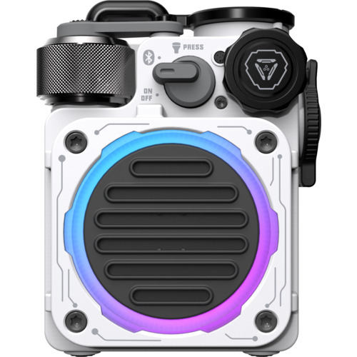 MUZEN Bluetoothスピーカー CYBER CUBE White スマホ対応スピーカー