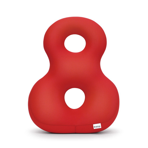 MOGU バックサポーターエイト W35×D45×H12cm（レッド）の商品画像