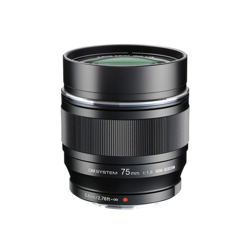 OLYMPUS - OLYMPUS  交換レンズ  zuiko M ED75F1.8 ブラック オリンパス OM SYSTEM M.ZUIKO DIGITAL ED 75mm F1.8（ブラック