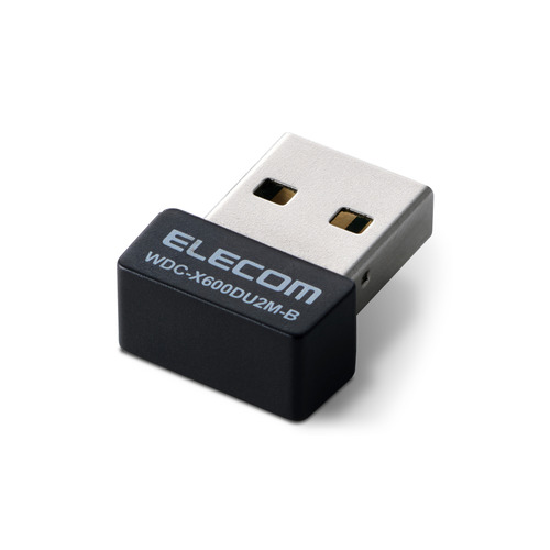 ELECOM 小型無線LANアダプター WDC-X600DU2M-Bの商品画像