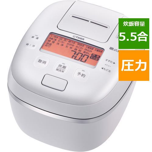 【新品】タイガー 炊飯器 5.5合 圧力IH JPC-G100WA ホワイト 【新品】タイガー 炊飯器 5.5合 圧力IH JPC-G100WA ホワイト 炊飯器 卸売価格の販売