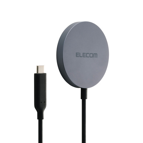 ELECOM マグネットQi2 25W規格対応ワイヤレス充電器（25W・卓上） W-MA12BK （ブラック）の商品画像