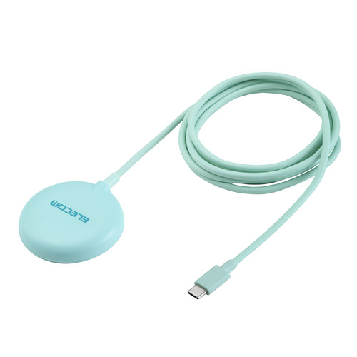 ELECOM カラフルマグネットQi2規格対応ワイヤレス充電器（15W・卓上） W-MA10GN （ティール） iPhone用充電器 - 最 ...