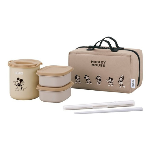 サーモス THERMOS 保温弁当箱 630ml ディズニー DBQ-257DS LBE ライトベージュの商品画像