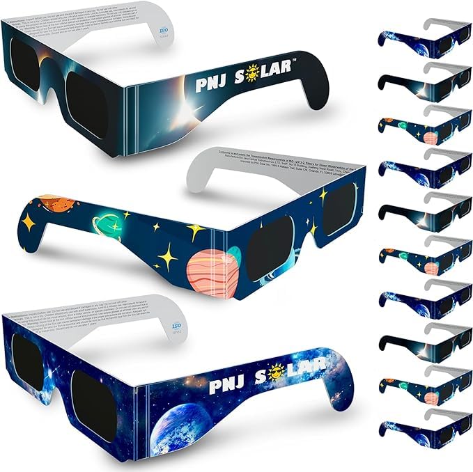 100 Pairs Solar Eclipse Glasses AAS Approved 2024 ISO Certif parallel imported goods 
