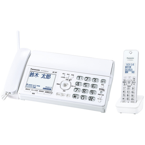  Panasonic KX-PD350DL-W digital cordless plain paper faks( cordless handset 1 pcs attaching ) white 