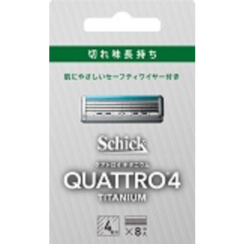 シック クアトロ4 チタニウム 4枚刃 替刃 8個入 × 1セットの商品画像