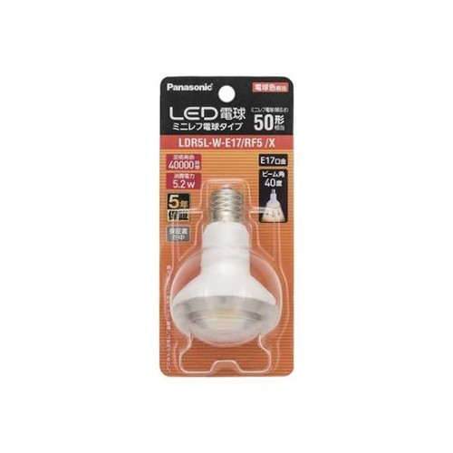 Panasonic LED電球 レフ電球タイプ LDR5LWE17RF5X （電球色相当） LED