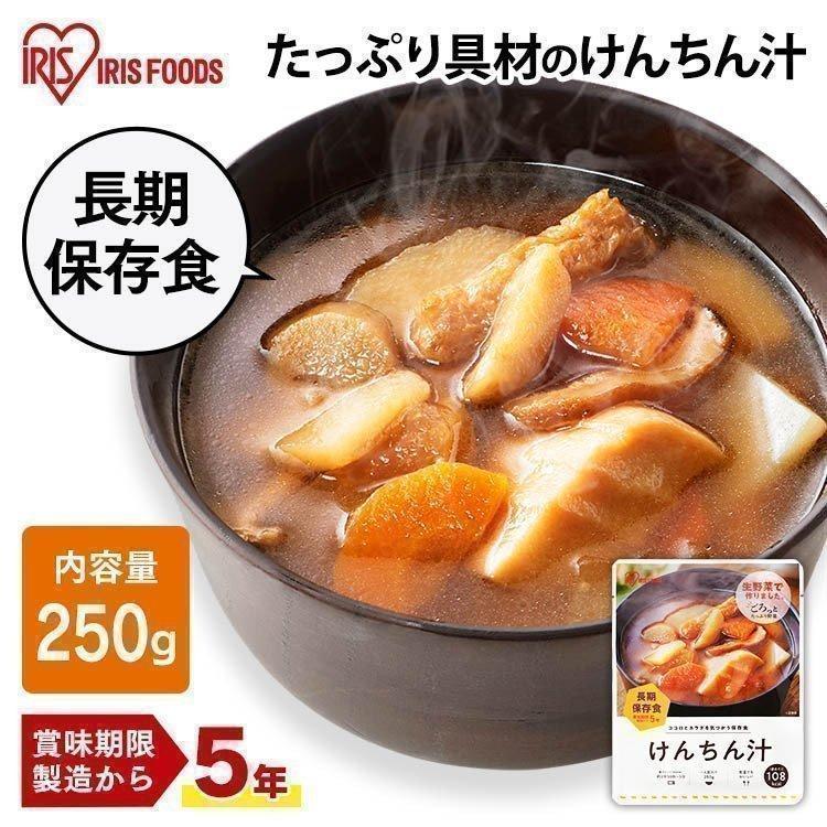 アイリスフーズ 災対食パウチ けんちん汁 250g×1袋の商品画像
