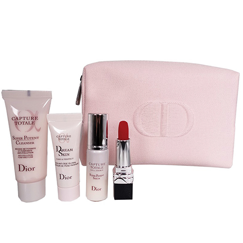 Christian Dior ディオール キャンバスピンクポーチセット