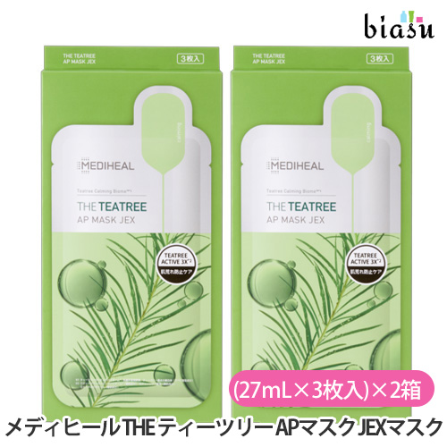 MEDIHEAL THE TEATREE AP MASK JEX 100枚 MEDIHEAL メディヒール THE ティーツリー APマスク JEX 3枚入×2個