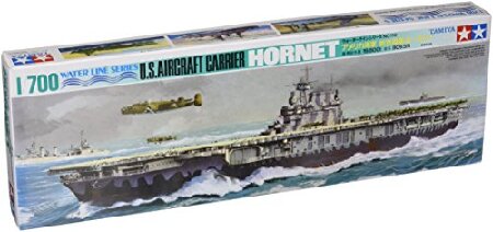 タミヤ アメリカ海軍 航空母艦 ホーネット（1/700スケール ウォーターライン 77510） ミリタリー模型の商品画像