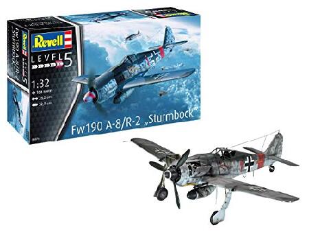 レベル ドイツ フォッケウルフ Fw190A-8 シュトゥルムボック （1/32スケール 03874） ミリタリー模型の商品画像