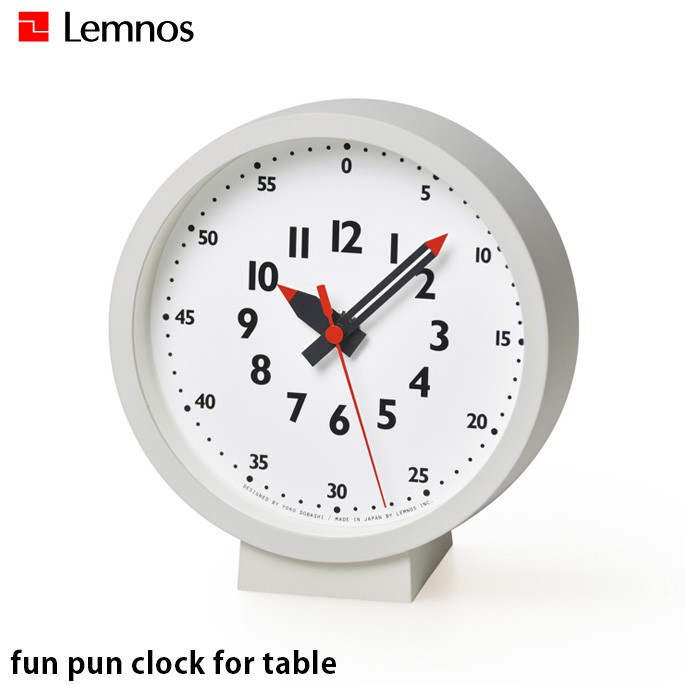 Lemnos レムノス 置き時計 fun pun clock for table YD18-04 置き時計の商品画像