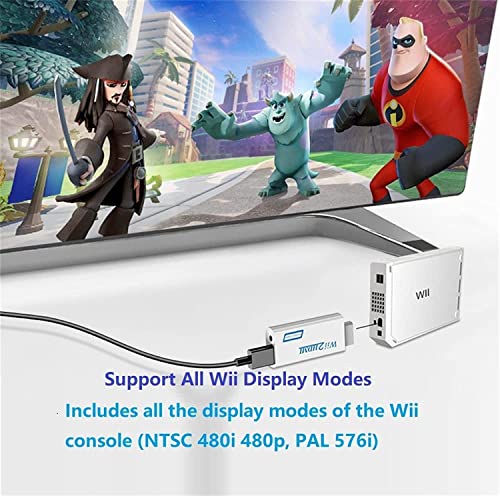 Beigemo Wii HDMI конверсионный адаптор Wii to HDMI изменение конвертер 1080p Nintendo Wii/HD/HDTV. соответствует 