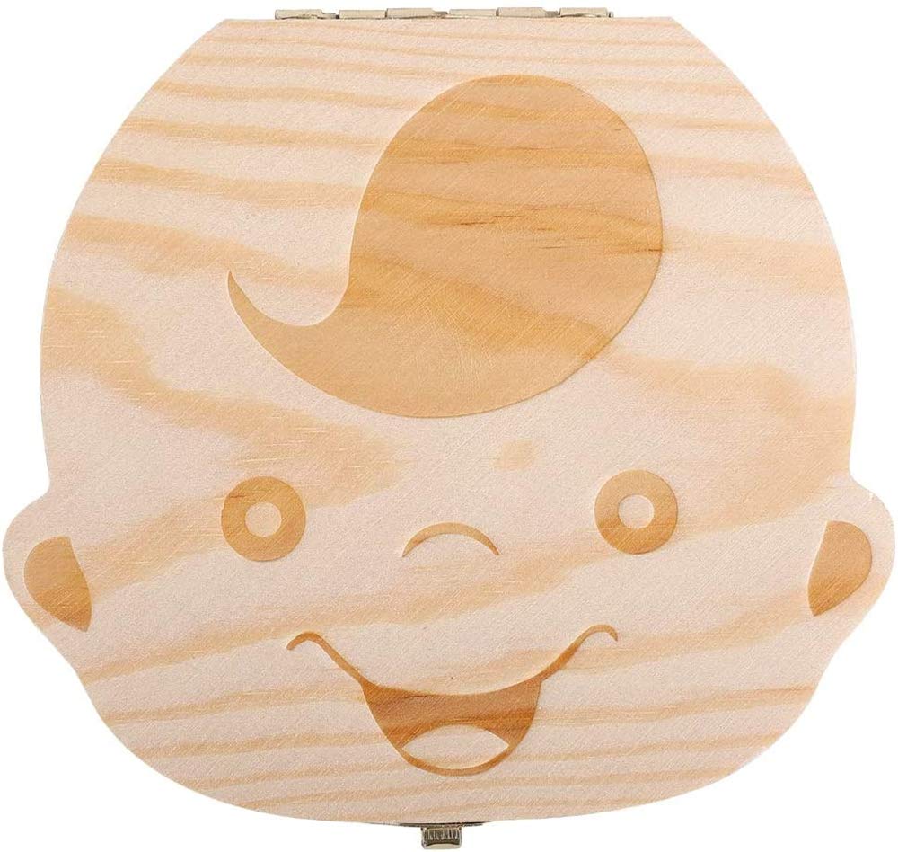 YFFSFDC. tooth case wooden . tooth inserting . tooth box Japanese edition man / girl baby toe s child tooth storage . celebration of a birth birthday The Seven-Five-Three Festival souvenir growth record ( man )