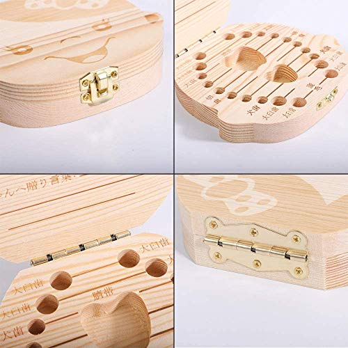 YFFSFDC. tooth case . tooth inserting . tooth box wooden Japanese edition man / girl baby toe s child tooth storage . celebration of a birth birthday The Seven-Five-Three Festival souvenir growth record woman 