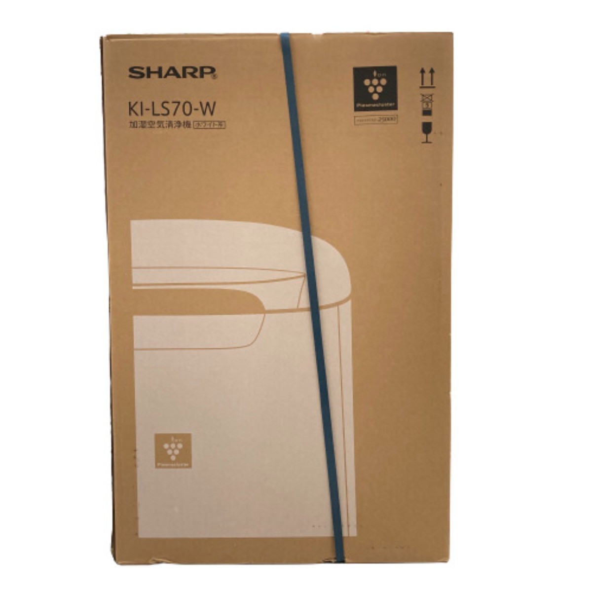 シャープ プラズマクラスター KI-LS70-T プラズマクラスター加湿空気清浄機 KI-LS70-T 1台 - アスクル