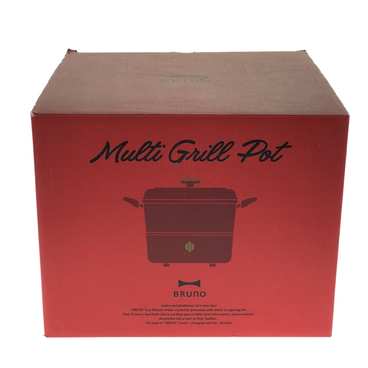 BRUNO BRUNO マルチグリルポット BOE065-RD （レッド） グリル鍋
