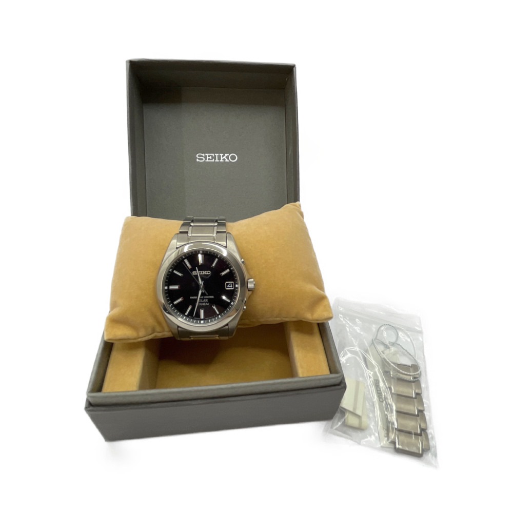 SEIKO SEIKO SELECTION メンズ ソーラー電波 SBTM217（ブラック