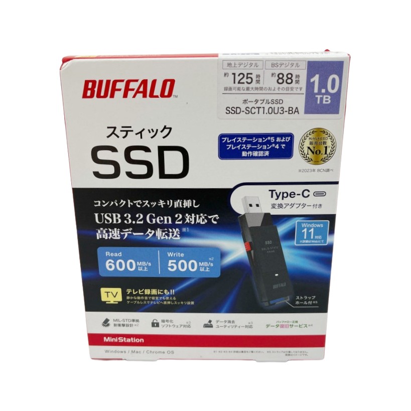 SSD-SCT1.0U3-BA [SSD-SCTU3Aシリーズ （ブラック） 1TB]の商品画像