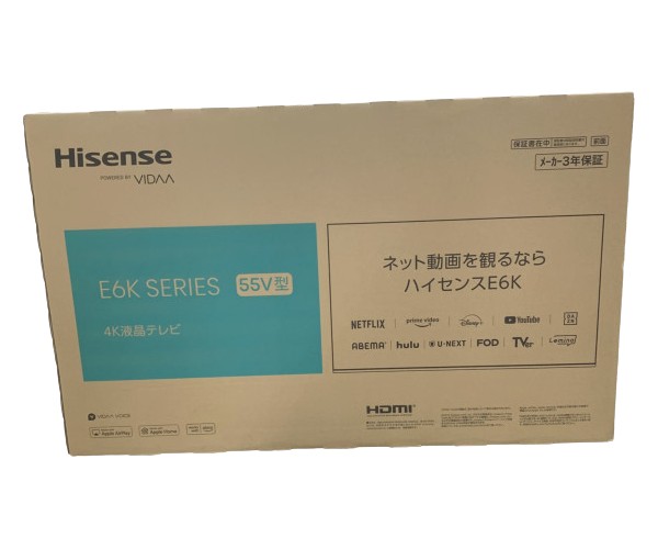 ハイセンス ハイセンス 55E6K 液晶テレビ、薄型テレビ - 最安値 ハイセンス ハイセンス 55E6K 液晶テレビ、薄型テレビ - 最安値