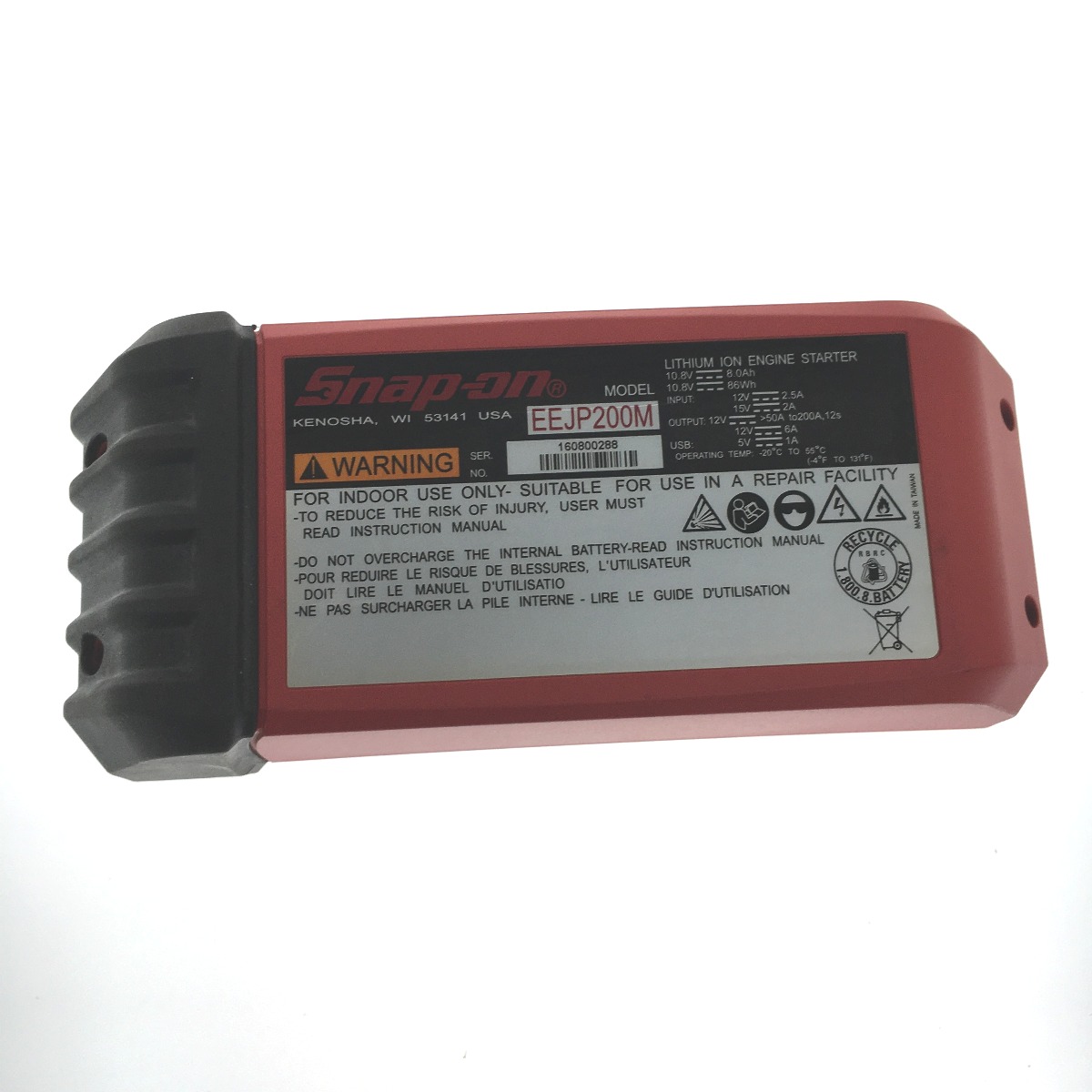 ^^ Snap-on Snap-on small size lithium Jump starter EEJP200M remarkable wound . dirt none 