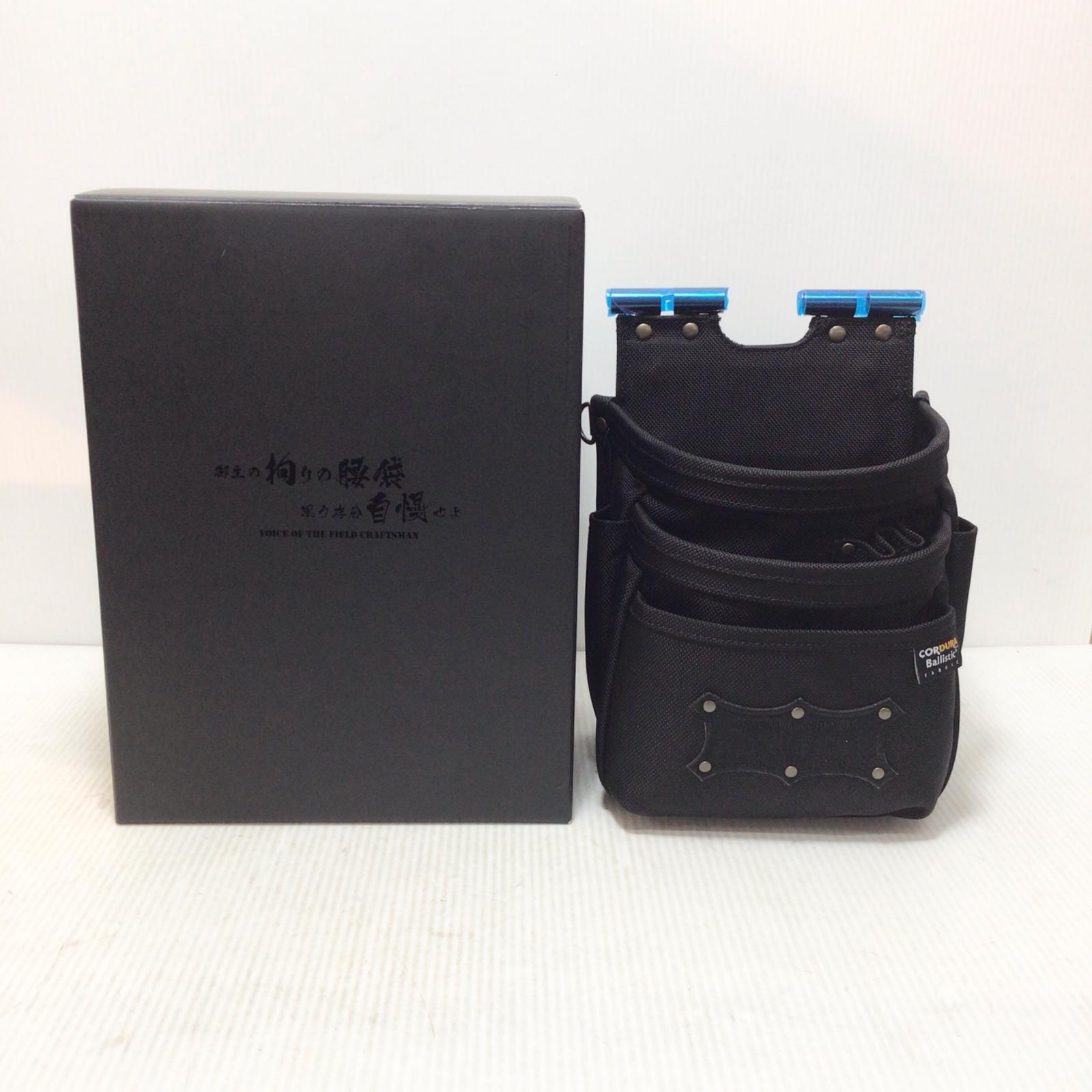 ニックス コーデュラバリスティック生地チェーンタイプ3段腰袋 BAT-301DDX（ブラック）の商品画像