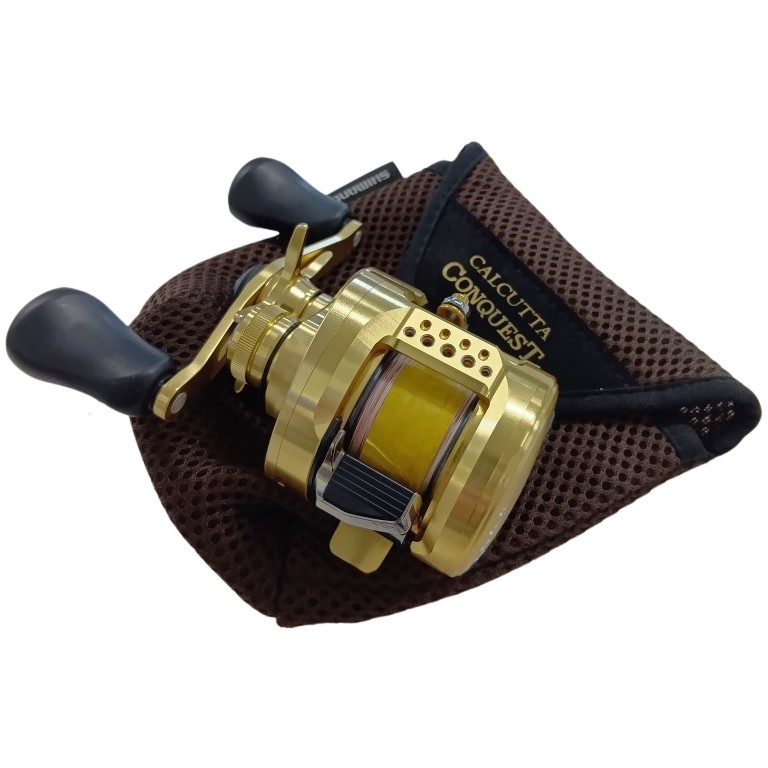 シマノ　SHIMANO　22 カルカッタコンクエスト　201XG　左巻き　レフト シマノ 22 カルカッタコンクエスト 201XG LEFT 釣り ベイトリール - 最