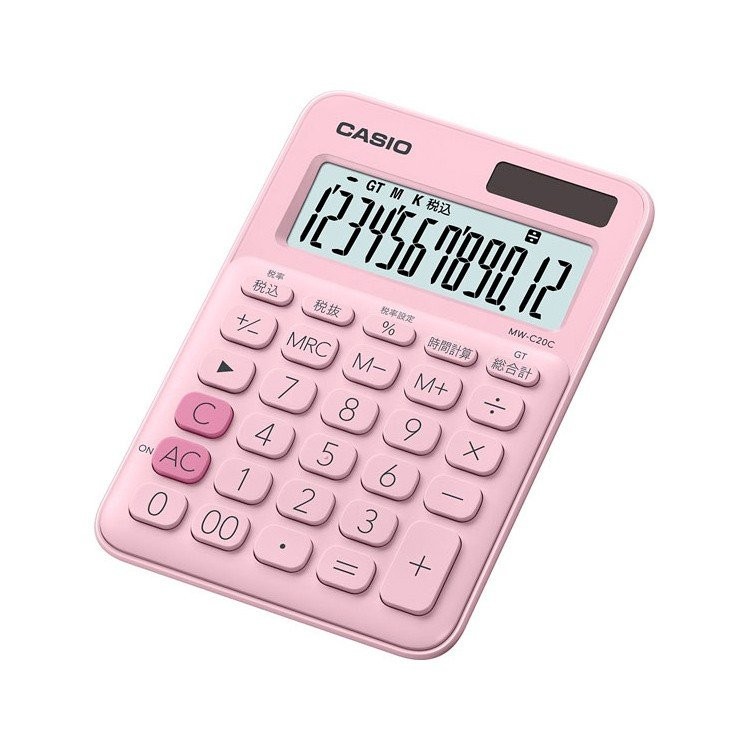 CASIO Casio Mini Just type красочный калькулятор MW-C20C-PK-N