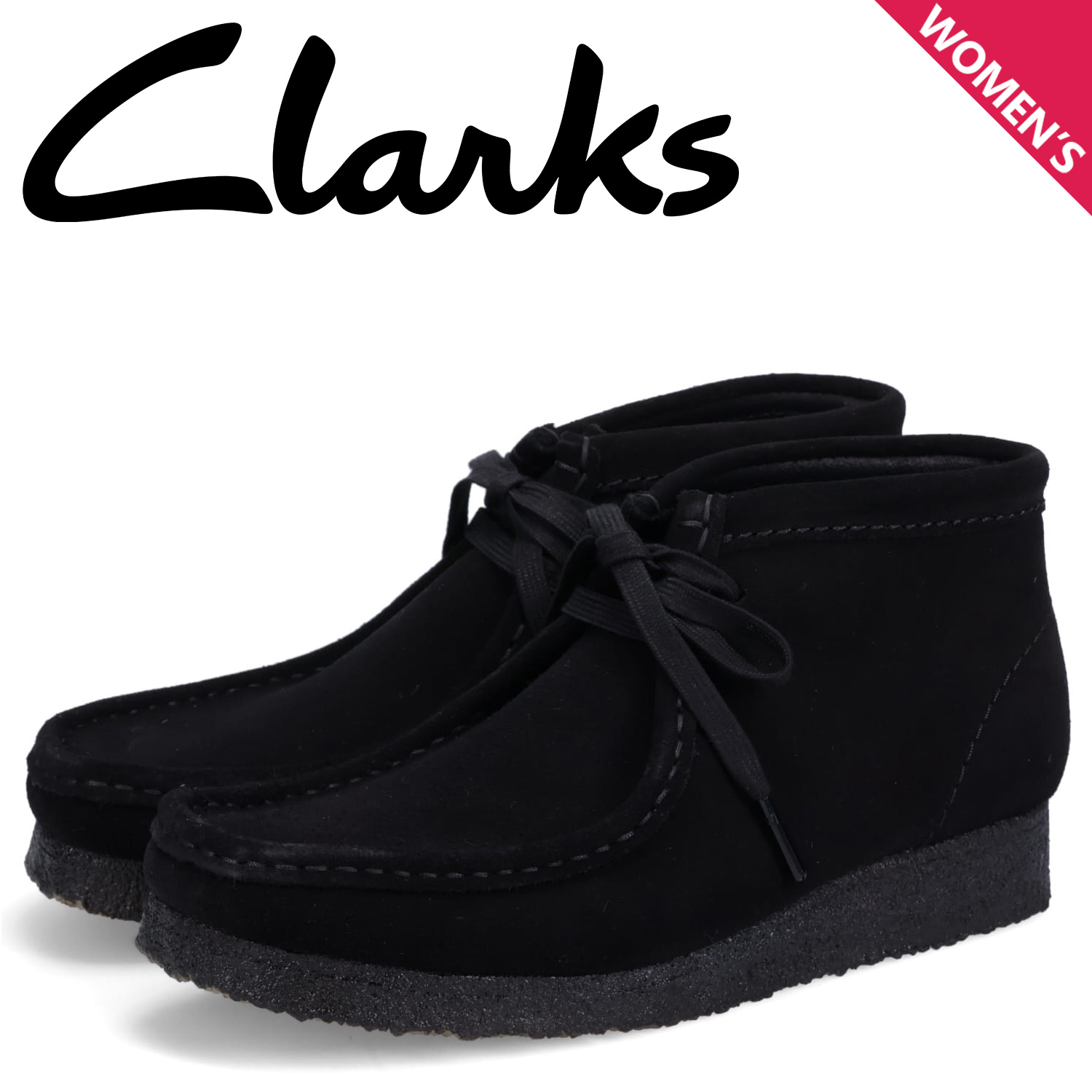 Clarks Originals Clarks оригинал z ботинки wala Be ботинки женский WALLABEE BOOTS черный чёрный 26155521