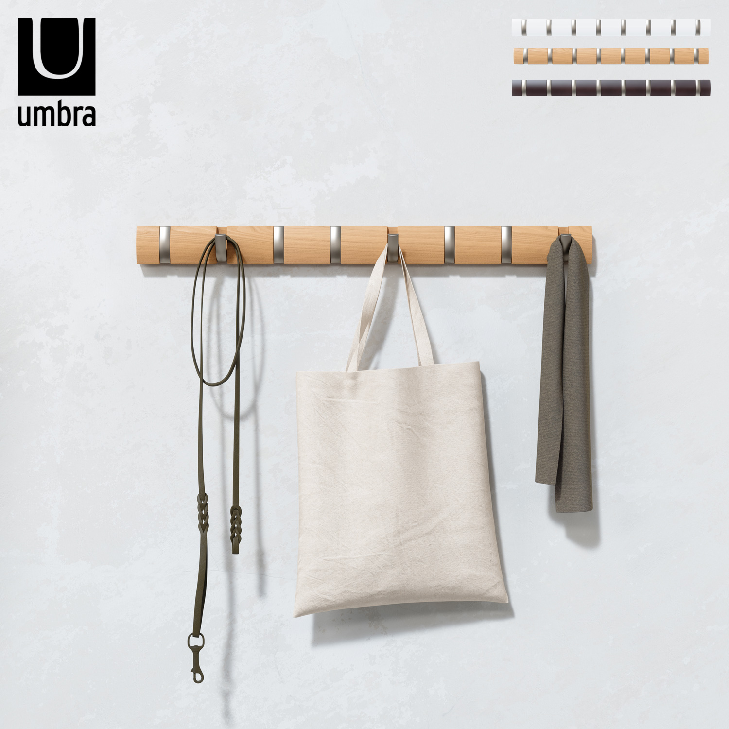 フリップフック 8連 W810×D350×H650mm 318858-660 （ホワイト）の商品画像