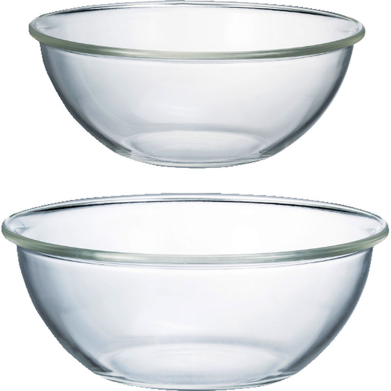 HARIO （ハリオ） 耐熱ガラス 浅型ボウル 2個セット MXPA-2806の商品画像