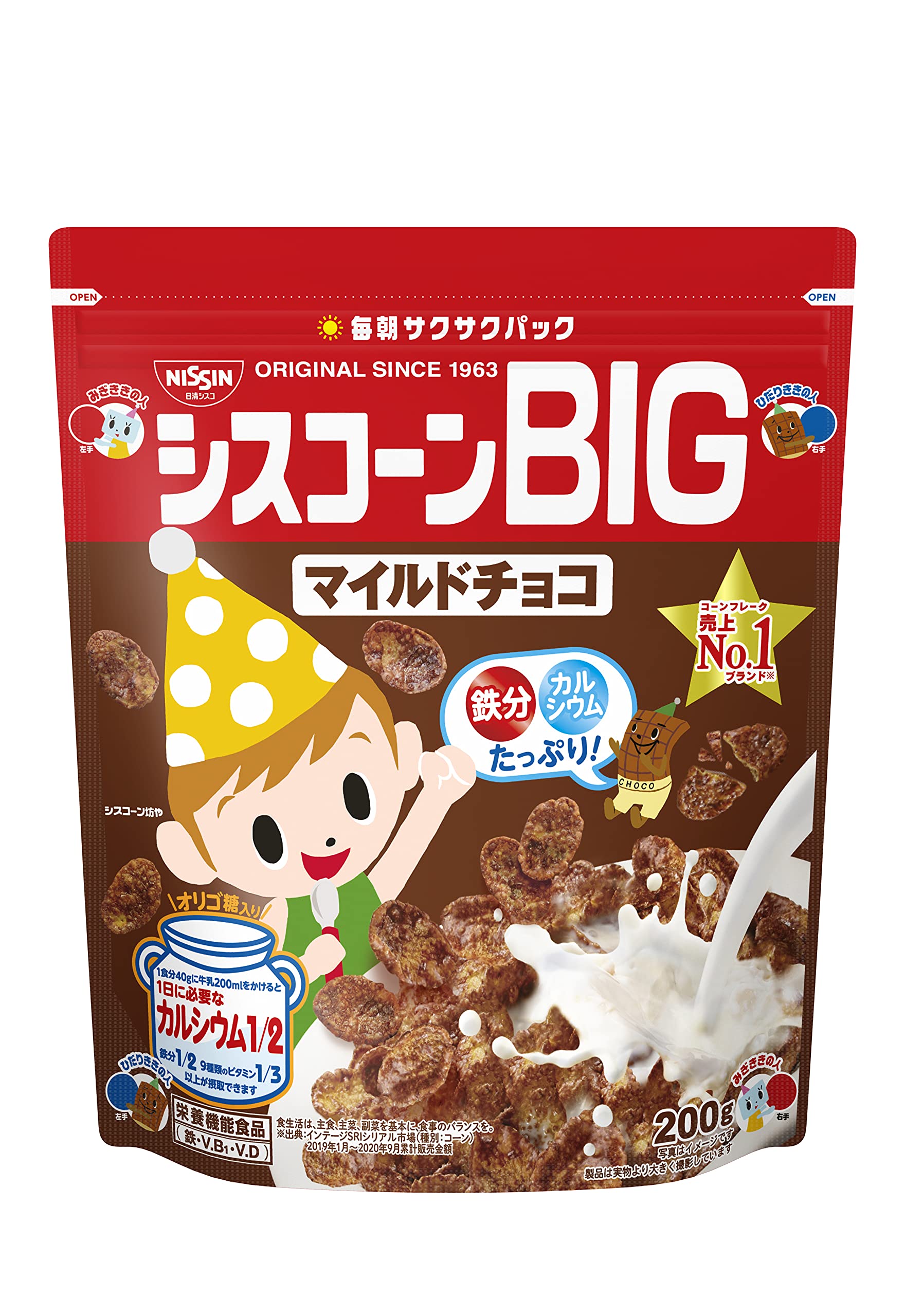 日清シスコ シスコーン マイルドチョコ 200g×6個 シスコーン シリアルの商品画像