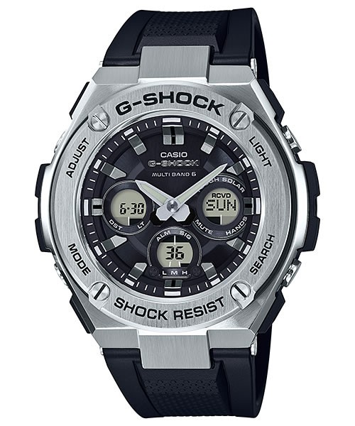 カシオ G-SHOCK G-STEEL ミドルサイズ 電波ソーラー GST-W310-1AJF（ブラック） メンズ腕時計の商品画像