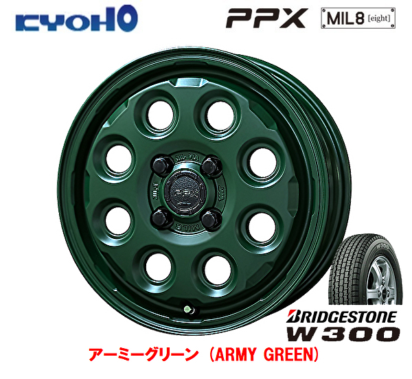 W300 145/80R12 80/78N タイヤホイールセット×4本セットの商品画像
