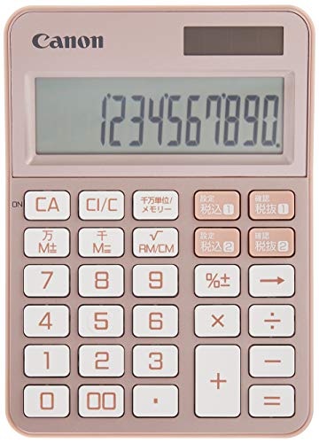 キヤノン W税率 カラフル電卓 ミニ卓上タイプ KS-125WUC-PK 2307C004（ピンク）×1個の商品画像