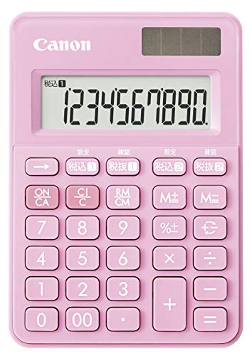 キヤノン キヤノン W税率 カラフル電卓 ミニミニ卓上タイプ LS-100WT-SP 3946C002（ストロベリーピンク）×1セット 電卓の商品画像