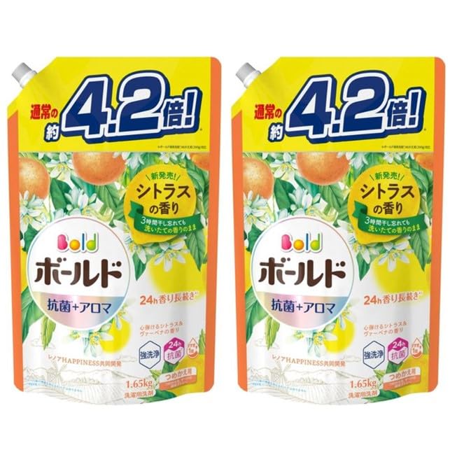 P&G ボールド [つめかえ用] シトラス＆ヴァーベナの香り 1650g × 2個 ボールド 液体洗剤の商品画像