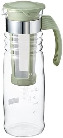 HARIO ハリオ かご網付き水出し茶ポット 1200ml HCC-12-SG（スモーキーグリーン）の商品画像