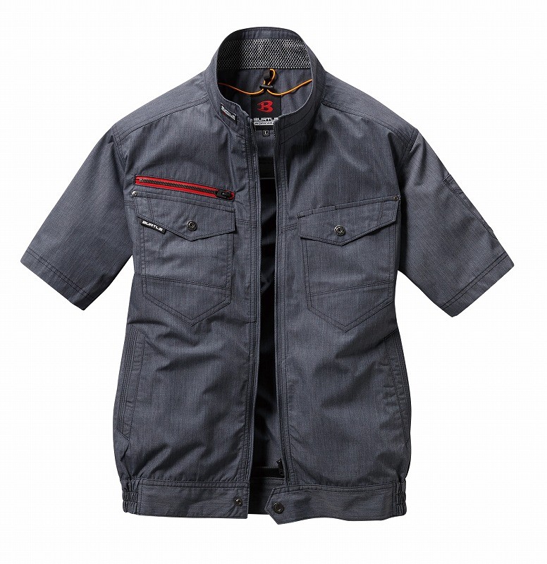 エアークラフト半袖服のみ AC7146 インディゴ （Sサイズ）の商品画像