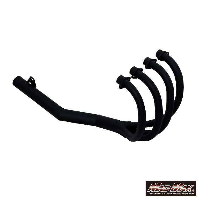 MAD MAX 手曲げ風 ショート管マフラー（ZRX400 98-）MM10-0018B（ブラック） バイク用フルエキゾーストの商品画像