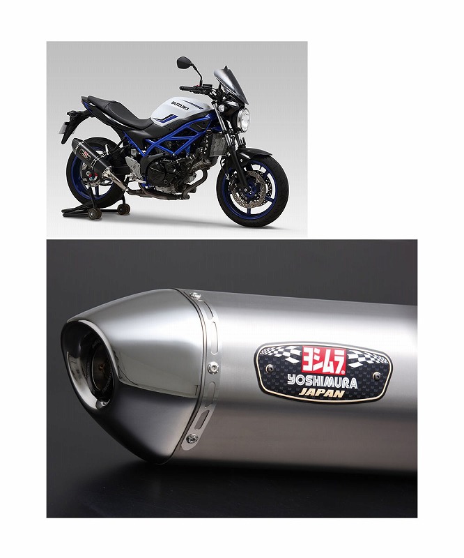 ヨシムラ Slip-On R-77Jサイクロン EXPORT SPEC 政府認証 チタンブルー