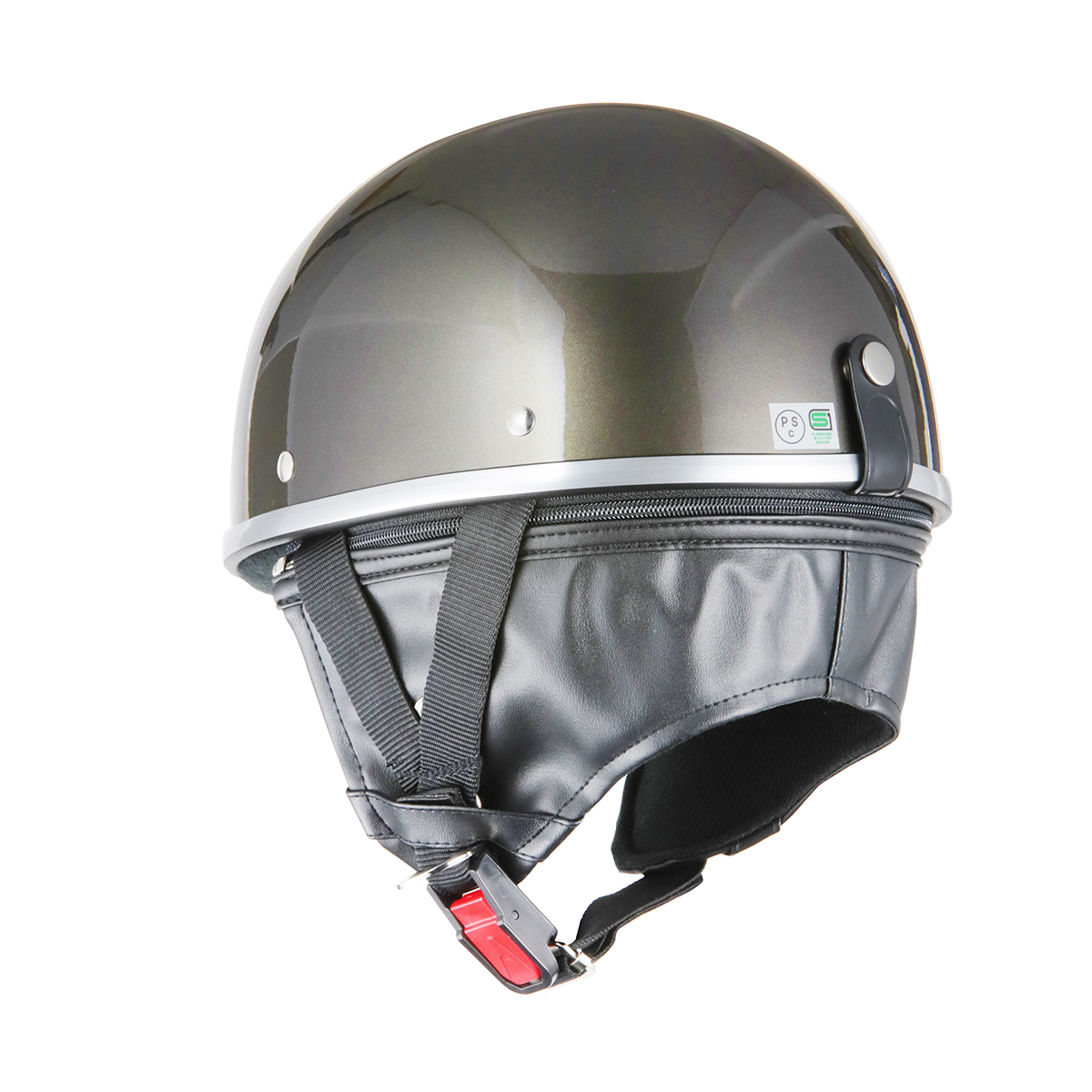  шлем Vintage защитные очки имеется стальной новый товар semi-cap * половина ад мотоцикл детали центральный 